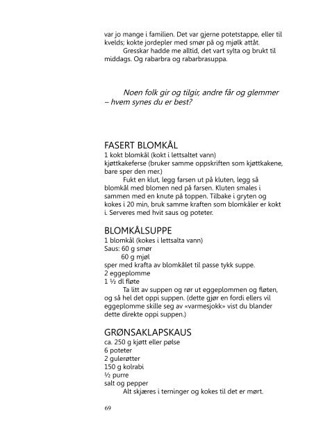 Astrids kokebok - Bjerkreim.info