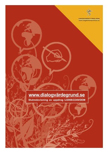 Slutrapport om www.dialogvärdegrund.se - Ungdomsstyrelsen