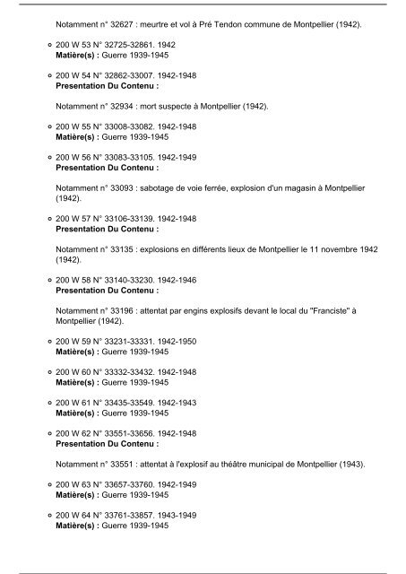 Inventaire complet (pdf) - Archives départementales de l'Hérault