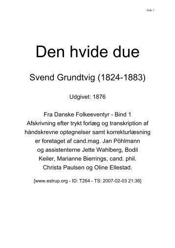 Den hvide due