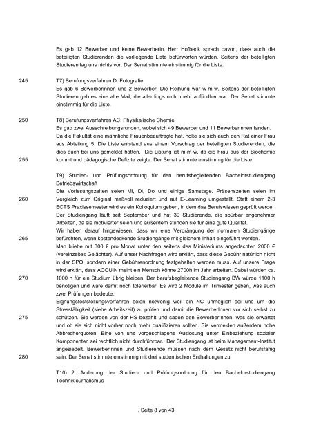 Protokoll der 4. Sitzung des IV. StuPa am 18.01.2011