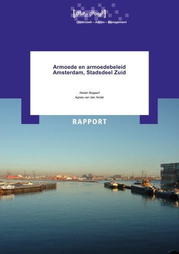 Armoede en armoedebeleid Amsterdam, Stadsdeel Zuid - DSP-groep