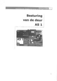 MFZ AS 1 besturing handleiding - Rolluiken- & Deurenspecialist