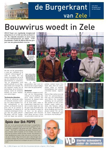 Bouwvirus woedt in Zele - Open VLD Zele