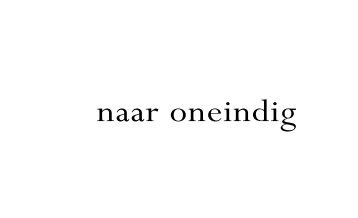 Download afstudeerscriptie Natalie Lorenz: 'naar oneindig'