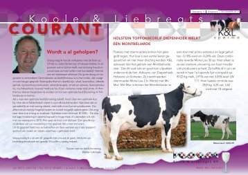 Klik hier voor de K&L courant en stierenkaart ... - Koole & Liebregts