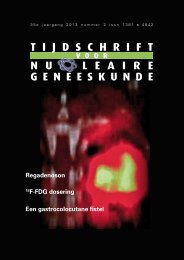 tijdschriftnuleairege neeskunde - Tijdschrift voor Nucleaire ...