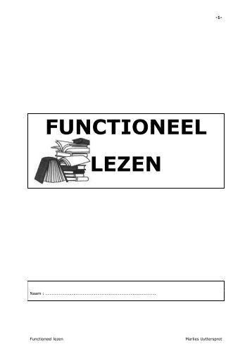 FUNCTIONEEL LEZEN - KlasCement.be
