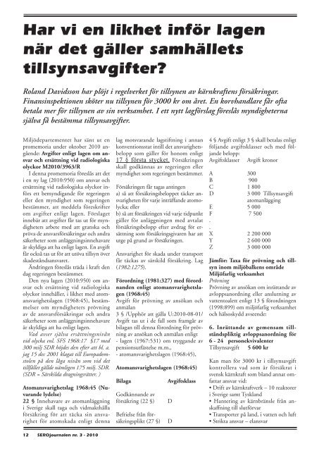 SERO nummer 3 2010 - Sveriges Energiföreningars Riksorganisation