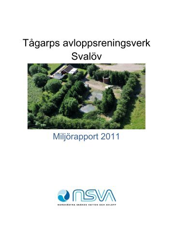 Tågarps avloppsreningsverk - NSVA