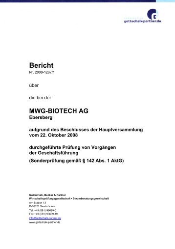 Bericht - Eurofins Medinet