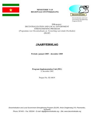 DLGP Jaarrapport 2005 Ned versie.pdf - Decentralisatie