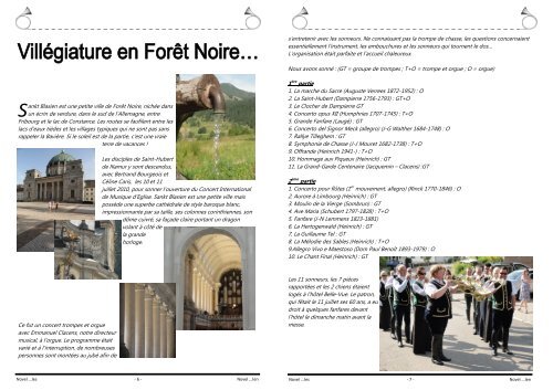 December 2010. (pdf - 5,8 Mb) - Fédération des Trompes du Benelux