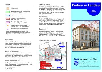 Parken in Landau - Das WebGIS der Stadt Landau in