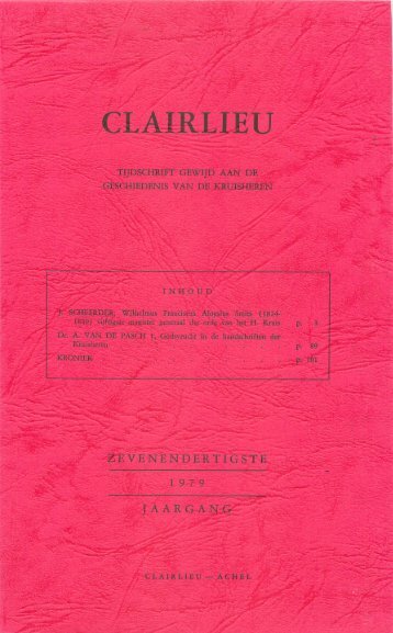 CLAIRLIEU - Canons Regular Blog