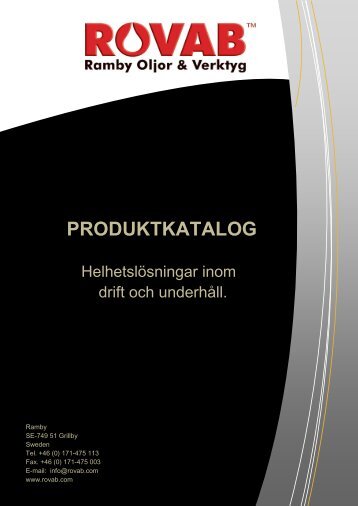 PRODUKTKATALOG - ROVAB