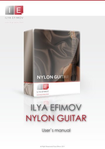 Ilya Efimov Nylon Guitar - Ilya Efimov Production
