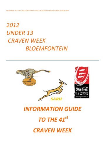 U/13 Craven Week