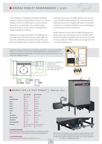 ARIMAX MINIJET BIOBRÄNNARE | 40 kW