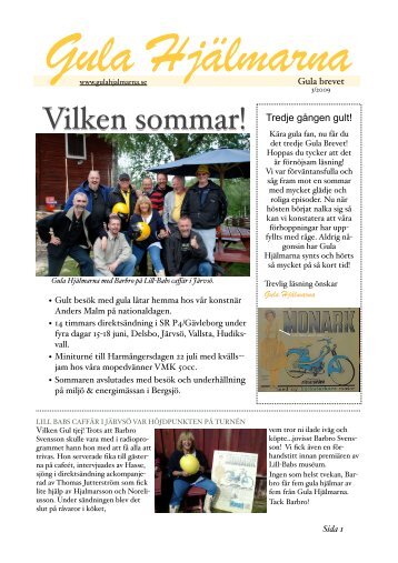 Gula brevet 3:2009 - Gula Hjälmarna