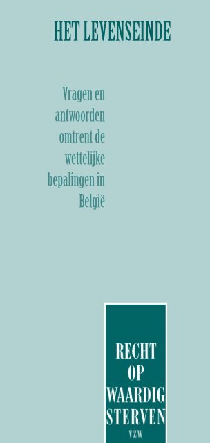 infobrochure waardig sterven