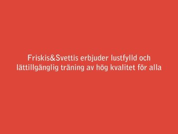 Mål & Strategier - Friskis & Svettis - Friskis&Svettis