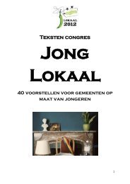 Teksten congres - Jong Groen