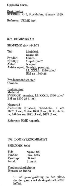 UPPSALA 693. ALMTUNA UMF 1472 Tid: Nyare tid Fyndår: 1800 ...