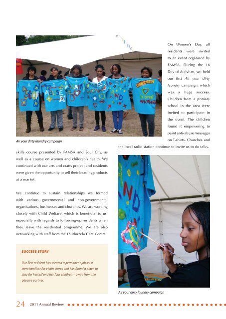 2011 Report - Saartjie Baartman Centre for Women and Children