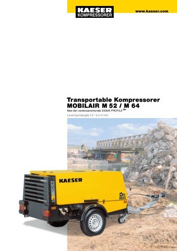 Transportable Kompressorer MOBILAIR M 52 / M 64