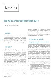 Kroniek concentratiecontrole 2011 - BarentsKrans
