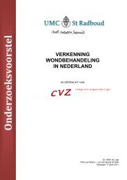 verkenning wondbehandeling in nederland - NIV