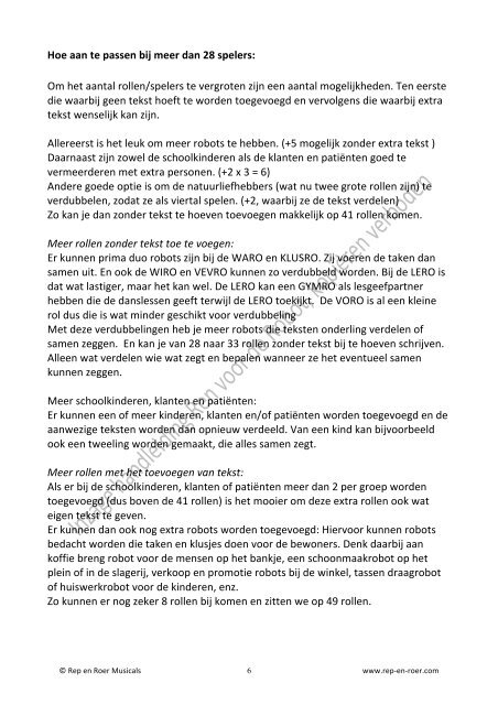 Lees/print hier een gedeelte van de handleiding - Rep en Roer