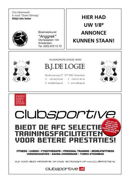 9 mei 2012 90 jaargang nr. 10 - AFC, Amsterdam