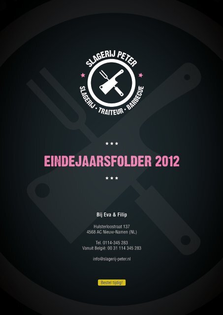 eindejaarsfolder - Slagerij Peter