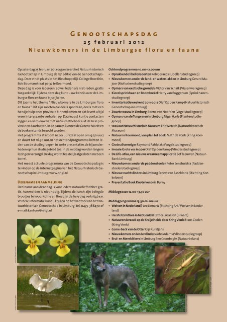 nhm 02 feb2012 - Natuurhistorisch Genootschap in Limburg