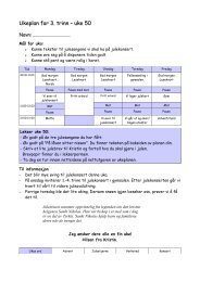Ukeplan for 3. trinn – uke 50 - Wiki - Fetskolene
