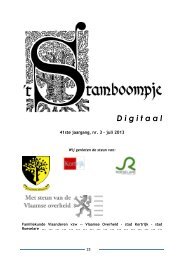 t Stamboompje 2013 - Familiekunde Vlaanderen, regio Mandel-Leie ...