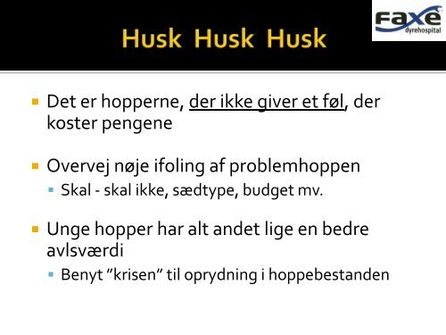 23 mar 2010 Hand-outs Flest føl kursus - dvreg2.dk