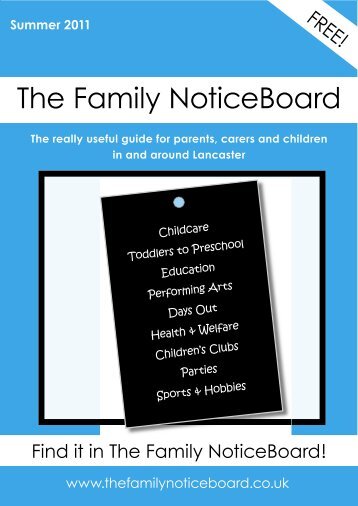 Summer 2011 - The Family NoticeBoard