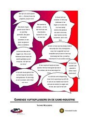 GAMENDE VIJFTIGPLUSSERS EN DE GAME -INDUSTRIE - Ecp