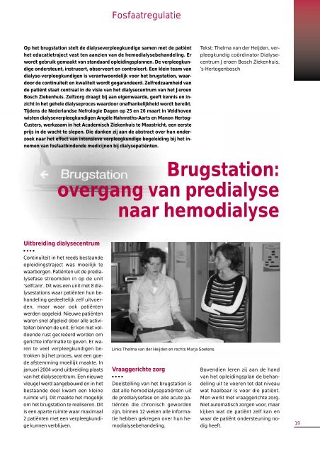 LVDT Magazine - Landelijke Vereniging Dialyse en Transplantatie