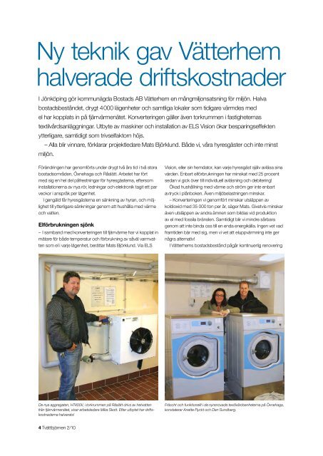 Tvättbjörnen nr 2 2010 - Electrolux Laundry Systems