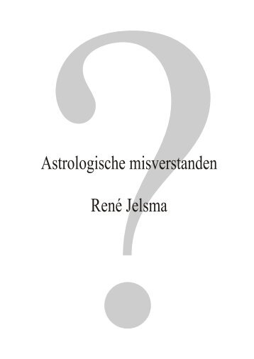 Reader Astrologische misverstanden - René Jelsma