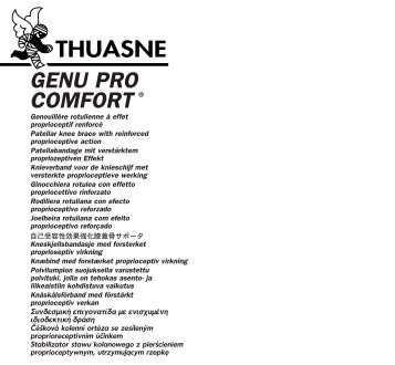 Notice Genupro Comfort - thuasne.biz