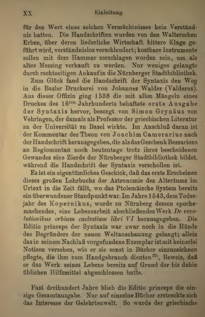 Des Claudius Ptolemäus Handbuch der astronomie ..