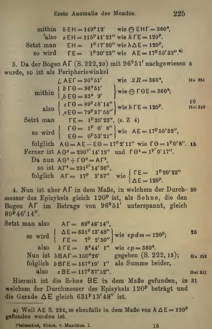 Des Claudius Ptolemäus Handbuch der astronomie ..