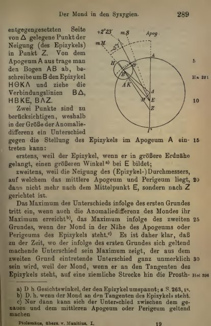 Des Claudius Ptolemäus Handbuch der astronomie ..