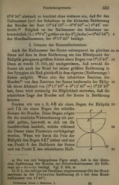 Des Claudius Ptolemäus Handbuch der astronomie ..