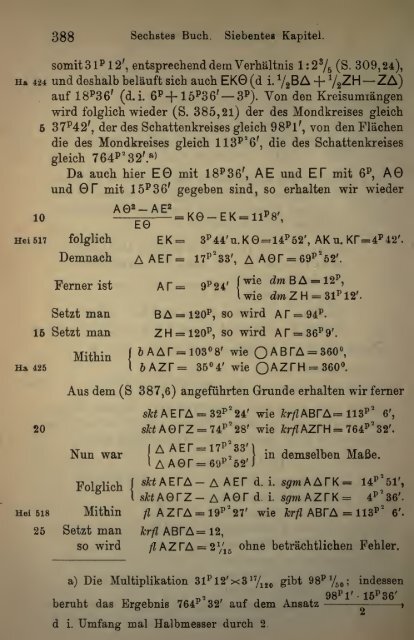 Des Claudius Ptolemäus Handbuch der astronomie ..